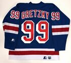 WAYNE GRETZKY 1999 NEW YORK RANGERS STARTER REPLICA LAST GAME JERSEY XX LARGE