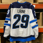 WINNIPEG JETS NHL GAME USED WORN 2019 PLAYOFFS WHITE JERSEY PATRIK LAINE 29