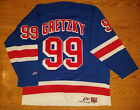Wayne Gretzky New York Rangers Jersey nyr mens xl extra large Pro Player Blue