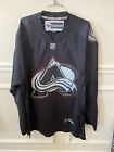 Reebok Mens NHL Jersey Colorado Avalanche Black Blank Size Large