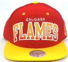 NHL Calgary Flames Mitchell and Ness Snapback Hat Vintage Cap Throwback M
