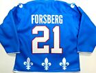 NEW PETER FORSBERG QUEBEC NORDIQUES 675 CUSTOMIZED MINI HOCKEY JERSEY