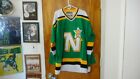 NHL Minnesota North Stars 9 Mike Modano Sewn Vtg Jersey Fight Strap