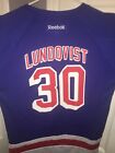 New York Rangers Henrik Lundqvist 30 NHL Home Jersey YOUTH SIZE LARGE XL