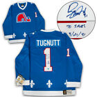 Ron Tugnutt Quebec Nordiques Autographed Fanatics Vintage Hockey Jersey