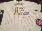 Chicago Cubs 17 Kris Bryant Jersey Adult XL World Series Champions Gold Gray