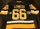 Mario Lemieux Career Stats Pittsburgh Penguins Hockey Jersey Sz 52 XL