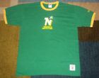 RARE STYLE Authentic MINNESOTA NORTH STARS Green THROWBACK Ringer Shirt L jersey