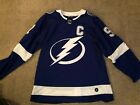 Tampa Bay Lightning Stamkos 91 Mens adidas Climalite Stitched Jersey Size 52 L