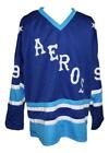 Gordie Howe Retro Hockey Jersey Blue Any Size