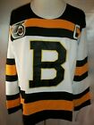 Zdeno Chara Boston Bruins White Striped 75th Anniversary CCM NHL Jersey Large