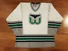 NHL Hartford Whalers CCM Replica White Jersey XL SIGNED By Bobby Holik