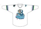 San Jose Sharks Graffiti Girl Mobb Jersey Shirsey Medium 02 01 2020 Vs Lightning