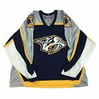 Vintage Nashville Predators Bauer NHL Hockey Blue Jersey Size XXL