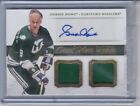 Gordie Howe nATIONAL TREASURES AUTO dual jERSEY patch Hartford Whalers Autograph