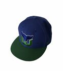 Hartford Whalers strap Hat Cap Vintage Hockey Forty Seven 47 Blue Green great