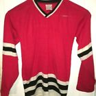 Vtg Coane Ice Hockey Jersey CHIGAGO BLACKHAWKS COLORS Rare USA MADE Blank