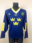 SVENSKA ISHOCKEYFORBUNDET HOCKEY SWEDEN JERSEY SHIRT REEBOK ADULT SIZE 160 170