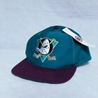 VTG Anaheim Mighty Ducks Snapback Hat Blockhead 90s Spell Out NWT Cap Script