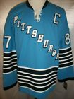 Sidney Crosby Pittsburgh Penguins Blue 1967 68 Throwback CCM NHL Jersey Large
