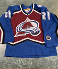 KOHO Colorado Avalanche 21 Peter Forsberg Stitched Jersey Sz Small Medium