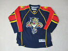 Reebok Florida Panthers Hockey Jersey Youth Extra Large Blue Red SEWN Kids Boys