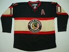 Rare REEBOK Patrick Sharp Blackhawks Edge Authentic Strap Throwback Jersey SZ 56