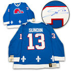 Mats Sundin Quebec Nordiques Autographed Fanatics Vintage Hockey Jersey