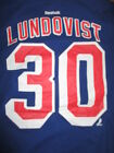 Reebok HENRIK LUNDQVIST No 30 New York Rangers 2XL T Shirt Jersey