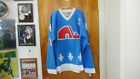 NHL Quebec Nordiques 19 Hall Of Famer Joe Sakic Rare Powder Blue Vtg Jersey NWT