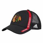 Chicago Blackhawks Black Charlie Adjustable Snapback Hat