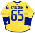 ERIK KARLSSON 2016 TEAM SWEDEN NEW PREMIER JERSEY ADIDAS WORLD CUP OF HOCKEY