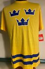 NWT Large Nike QT Team Sweden 3 Crowns Hockey Jersey T Shirt Sverige 637774 703