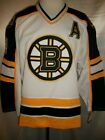 Bobby Orr Boston Bruins White  Black 1995 2006 Throwback CCM NHL Jersey Medium