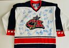 2001 2002 CCM NHL Columbus Blue Jackets 23 Team Members Signed XL Stinger Jersey