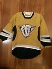 Nashville Predators RARE VINTAGE Alternate Mustard Yellow KOHO Jersey Youth L XL