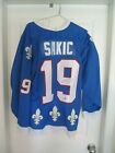 1994 Joe Sakic SIGNED Vintage CCM Nordiques Jersey COA