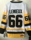 NWT Mario Lemieux Pittsburgh Penguins 66 CCM Throwback jersey size XL 52