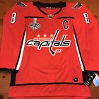 ALEX OVECHKIN WASHINGTON CAPITALS 2018 STANLEY CUP FINALS RED JERSEY SIZE LARGE