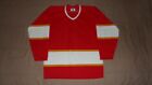 Vintage Atlanta Flames Red Blank Youth Size XL NHL Hockey Jersey