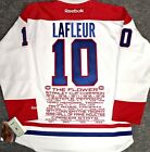 GUY LAFLEUR  THE FLOWER  MONTREAL CANADIENS CAREER STATS TRIBUTE RBK JERSEY