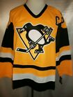 Mario Lemieux Pittsburgh Penguins Gold 1981 1984 Throwback CCM NHL Jersey Large