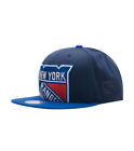 New York Rangers Blue Wool Mitchell  Ness NHL Retro XL Logo Snapback Hat Cap