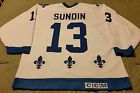 Mats Sundin 1990 1991 Nordiques Rookie Jersey Size 52 RARE