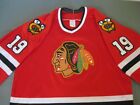 CCM CHICAGO BLACKHAWKS 19 TOEWS SEWN JERSEY RED MENS XL NICE