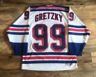 New York Rangers Wayne Gretzky 99 Vintage CCM Sewn NHL Hockey Jersey Mens Medium