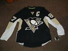 SIDNEY CROSBY 87 PENGUINS 2015 AUTHENTIC HOME HOCKEY JERSEY sz 54 NWT