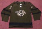 PK SUBBAN NASHVILLE PREDATORS NHL ADIDAS MENS XL GREEN CAMOUFLAGE CAMO JERSEY