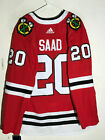 adidas Authentic Adizero NHL Jersey Chicago Blackhawks Brandon Saad Red sz 50