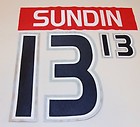 MATS SUNDIN 2000 WORLD ALL STAR JERSEY NAME  NUMBER Y KIT